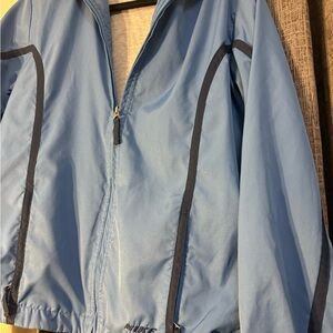 Nike Light Blue Jacket with Navy Trim